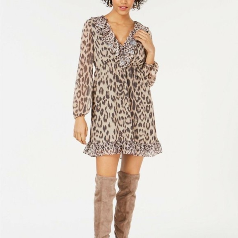 Bar III Animal Print Dress NWT